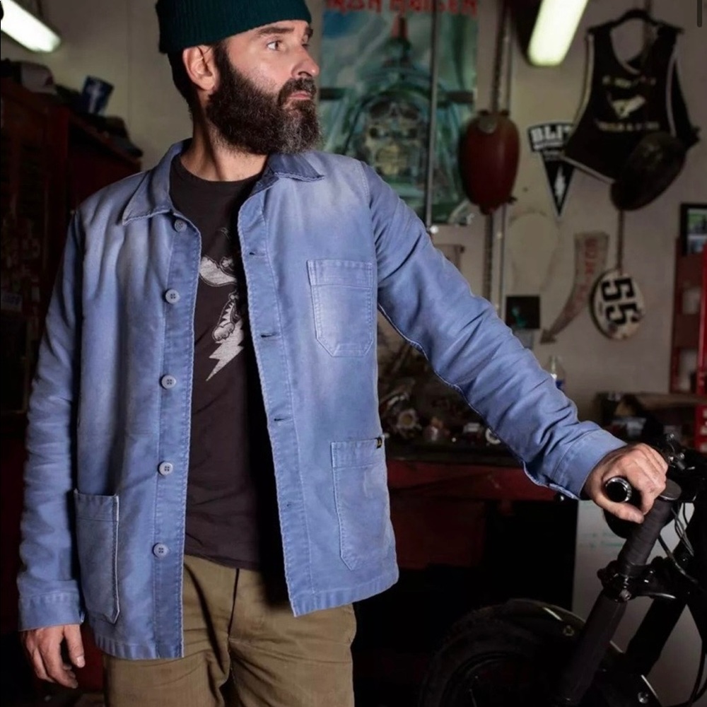 Gorgeous Chore Coat: Le Mont St Michel. Collaboration with Blitz Motorcycle